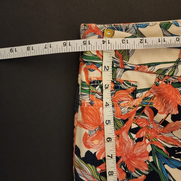 Preowned Chico Jeggings Ankle, Floral, Women's Size 0.5, USA 6P Good - Picture 11 of 14